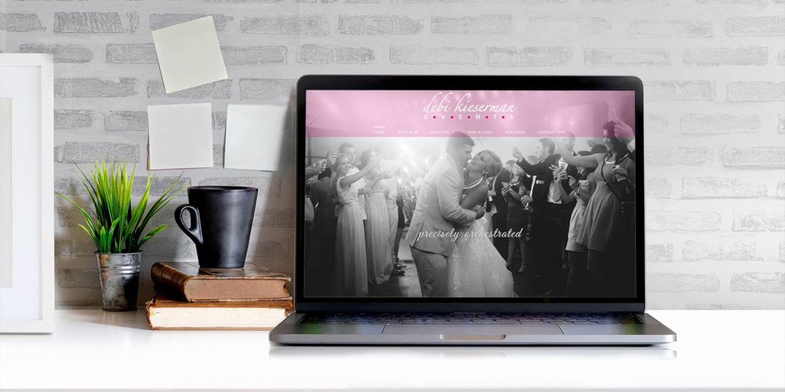 Wedding Website on Laptop